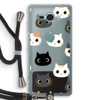 Katten: Sony Xperia XZ2 Compact Transparant Hoesje met koord