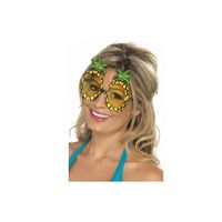Tropische Hawaii thema verkleed bril met ananas glazen   - - thumbnail