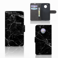 Motorola Moto G5 Bookcase Marmer Zwart - Origineel Cadeau Vader - thumbnail