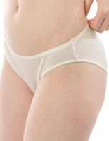 Zijden Dames Slip Alkena Kleur Gebroken wit Maat Small