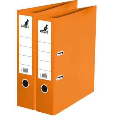 Ringband map/ordners A4 - 2x - oranje - 31 x 28 x 7 cm - Documenten opbergen - Kantoorartikelen