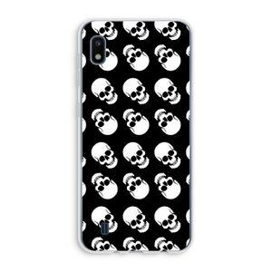 Musketon Skulls: Samsung Galaxy A10 Transparant Hoesje