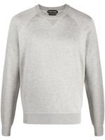 TOM FORD sweat chiné à col rond - Gris