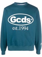 GCDS sweat à logo imprimé - Bleu