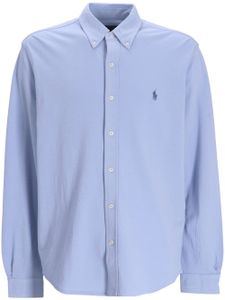 Polo Ralph Lauren chemise en coton à motif Polo Pony - Bleu