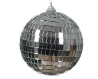 Kerstbal Foam Discobal Ø10cm Zilver