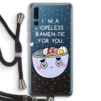 I'm A Hopeless Ramen-Tic For You: Huawei P20 Pro Transparant Hoesje met koord