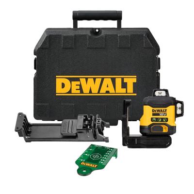 DeWALT DCLE34031N 3x360° Compacte kruislijnlaser groen 18V XR Basic Body in koffer