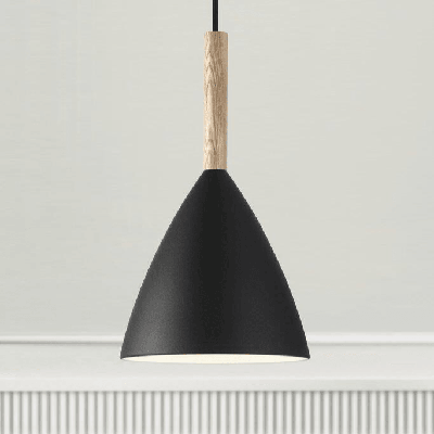Hanglamp zwart hout &apos;Pure 20&apos; E27 Design for the People
