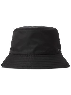 Burberry bob réversible à logo imprimé - Noir