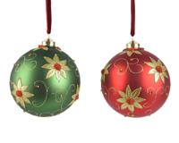 Kerstbal glas d12 cm a2 Decoris - Decoris