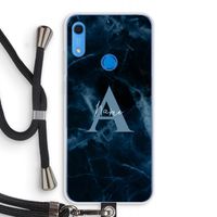 Midnight Marble: Huawei Y6s Transparant Hoesje met koord