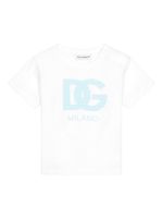 Dolce & Gabbana Kids t-shirt en coton à logo imprimé - Blanc - thumbnail