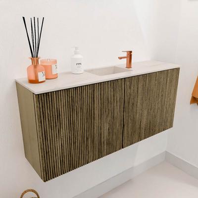 Toiletmeubel Mondiaz Joya Dlux | 90 cm | Meubelkleur Dusk | Faye wastafel Meli Wasbak Midden | 1 kraangat