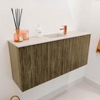 Toiletmeubel Mondiaz Joya Dlux | 90 cm | Meubelkleur Dusk | Faye wastafel Meli Wasbak Midden | 1 kraangat