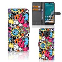 Nokia G50 | Wallet Case | met Pasjes | Punk Rock