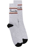 Paul Smith chaussettes à logo en intarsia - Gris