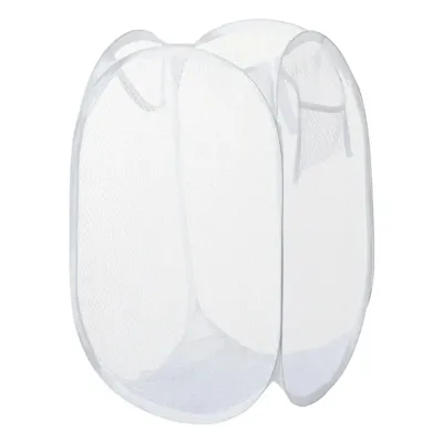 AirFold Wasmand - Grote Opvouwbare Mesh Wasmand met Ventilatie & Zijvak AirFold Wasmand - Grote Opvouwbare Mesh Wasmand met Ventilatie & Zijvak