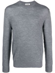 Jil Sander pull en laine à col rond - Gris