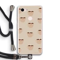 Morning coffee: Pixel 3 XL Transparant Hoesje met koord