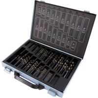 FRITZFURT 3111-1170 HSS-G Metaal-spiraalboorset 170-delig 1.0 mm, 1.5 mm, 2.0 mm, 2.5 mm, 3.0 mm, 3.5 mm, 4.0 mm, 4.5 mm, 5.0 mm, 5.5 mm, 6.0 mm, 6.5 mm, 7.0