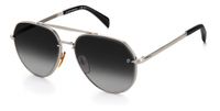 David Beckham zonnebril 7037/G/S cat.3 piloot staal zilver/grijs - thumbnail