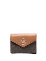 Michael Kors portefeuille Carmen à plaque logo - Marron - thumbnail