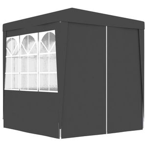 VidaXL Partytent met zijwanden professioneel 90 g/m² 2x2 m antraciet