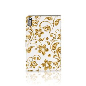 Lenovo Tab P11 Gen 2 Tablet Cover Gouden Bloemen