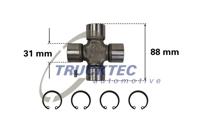 Trucktec Automotive Rubber askoppeling / Hardyschijf 02.34.012 - thumbnail