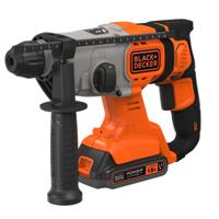 BLACK+DECKER BCD900E2K 18V 2x2.5Ah 1.2J SDS+ Boorhamer | 2x 18V 2.5Ah accu's + 1A Lader | In koffer - BCD900E2K-QW