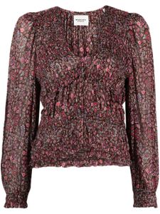 MARANT ÉTOILE blouse Nibel à fleurs - Marron