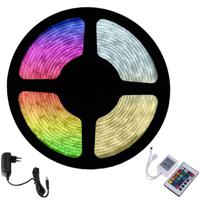 LED Strip Set RGB - 5 Meter - 12V - Waterdicht IP65 - Afstandsbediening - thumbnail