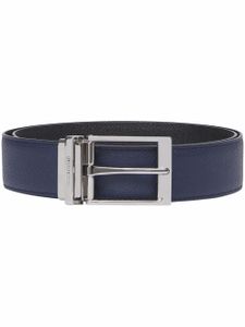 Burberry ceinture réversible en cuir grainé - Noir