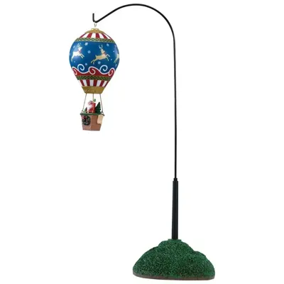 Lemax reindeer hot air balloon bewegend kerstdorp tafereel Santa&apos;s Wonderland 2018