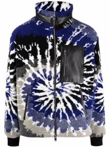 AMIRI veste zippée à imprimé tie dye - Bleu