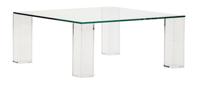 Kave Home Salontafel 'Adularia' Glas, 85 x 85cm, kleur Transparant
