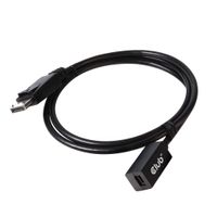 CLUB3D Mini DisplayPort 1.4 to DisplayPort Extension Cable 8K60Hz DSC 1.2 HBR3 HDR Bidirectional F/M 1m - thumbnail