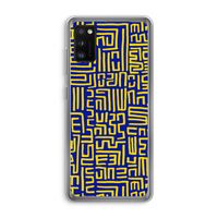 Majorelle Blue Print: Samsung Galaxy A41 Transparant Hoesje