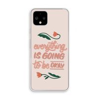 Optimistic flower girl: Pixel 4 Transparant Hoesje