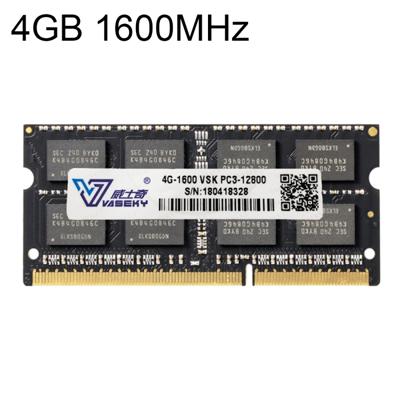 Vaseky 4 GB 1600 MHz PC3-12800 DDR3 PC RAM-geheugenmodule voor Laptop