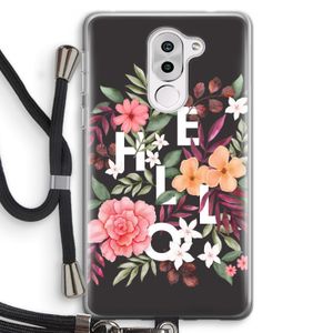 Hello in flowers: Honor 6X Transparant Hoesje met koord