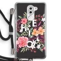 Hello in flowers: Honor 6X Transparant Hoesje met koord