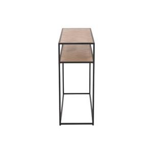 J-Line console Zigzag - hout|metaal - naturel|zwart