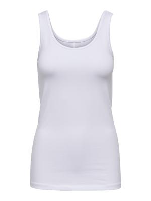 Only Onllive Love S/l Tank Top Noos Tops En Singlets White