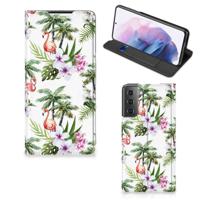 Samsung Galaxy S21 Plus | Hoesje maken | Flamingo Palms