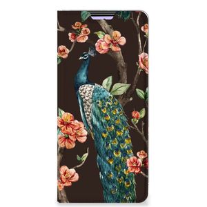 Xiaomi Redmi Note 10 Pro Hoesje maken Pauw met Bloemen