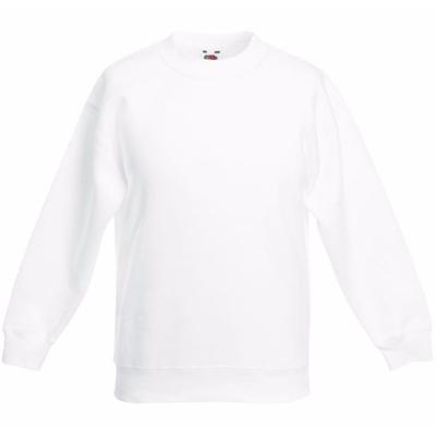 Fruit of the Loom Sweater - wit - voor kinderen - katoenmix