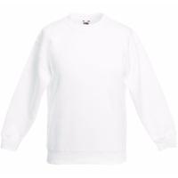 Fruit of the Loom Sweater - wit - voor kinderen - katoenmix