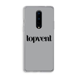 Topvent Grijs Zwart: OnePlus 8 Transparant Hoesje